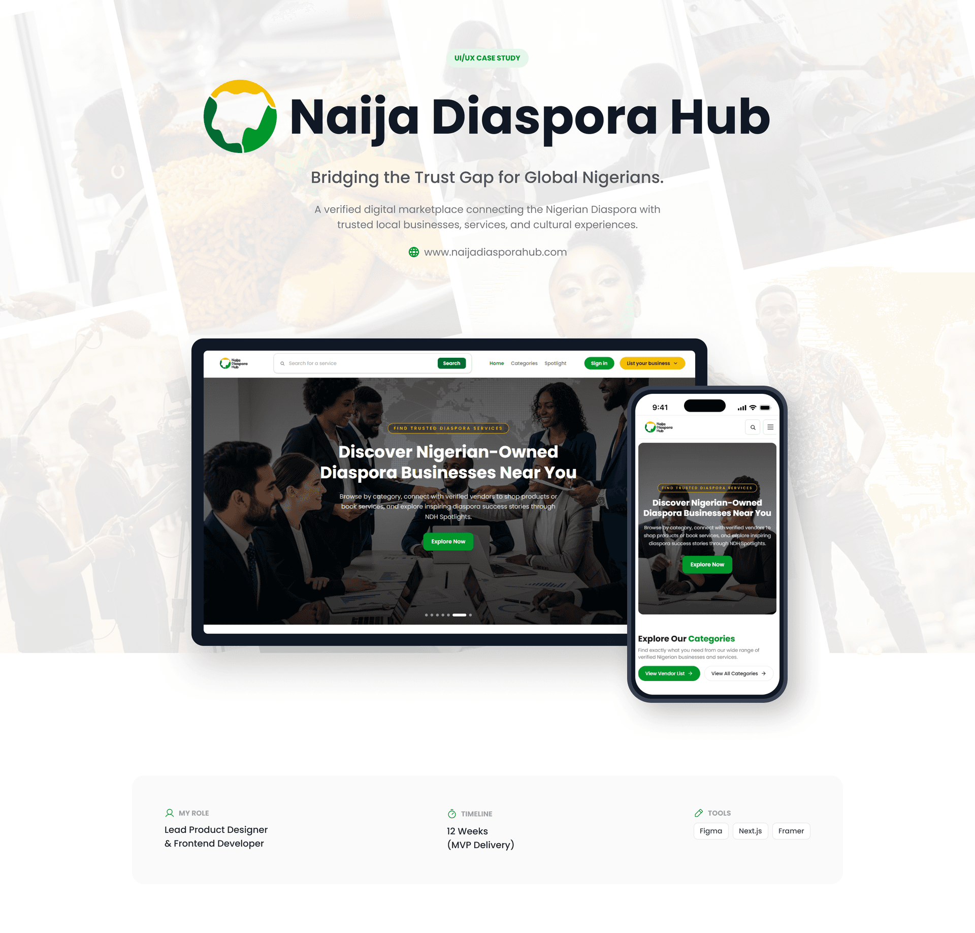 Naija Diaspora Hub Case Study - Slide 1
